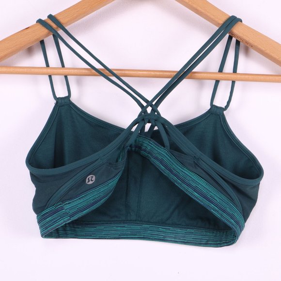 LULULEMON V-Neck Green Sport Bra - Picture 4 of 4